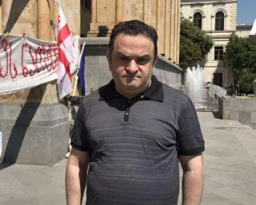 გედევან ფოფხაძე, პარლამენტთან შიმშილობას იწყებს