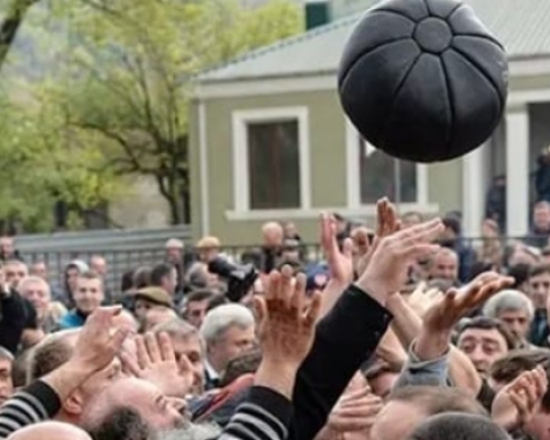 ლანჩხუთში ტრადიციული ლელობურთი გაიმართა
