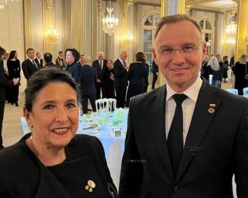 სალომე ზურაბიშვილი პოლონეთის პრეზიდენტს მიმართავს