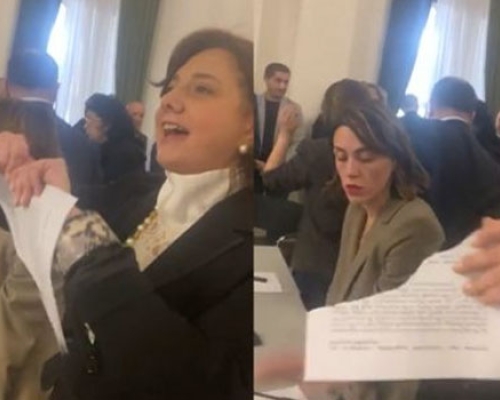 ოპოზიციონერმა დეპუტატებმა უცხოური გავლენების აგენტების შესახებ კანონი დახიეს