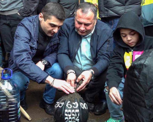 ლანჩხუთის მუნიციპალიტეტის სოფელ შუხუთში ტრადიციული ლელობურთი გაიმართა